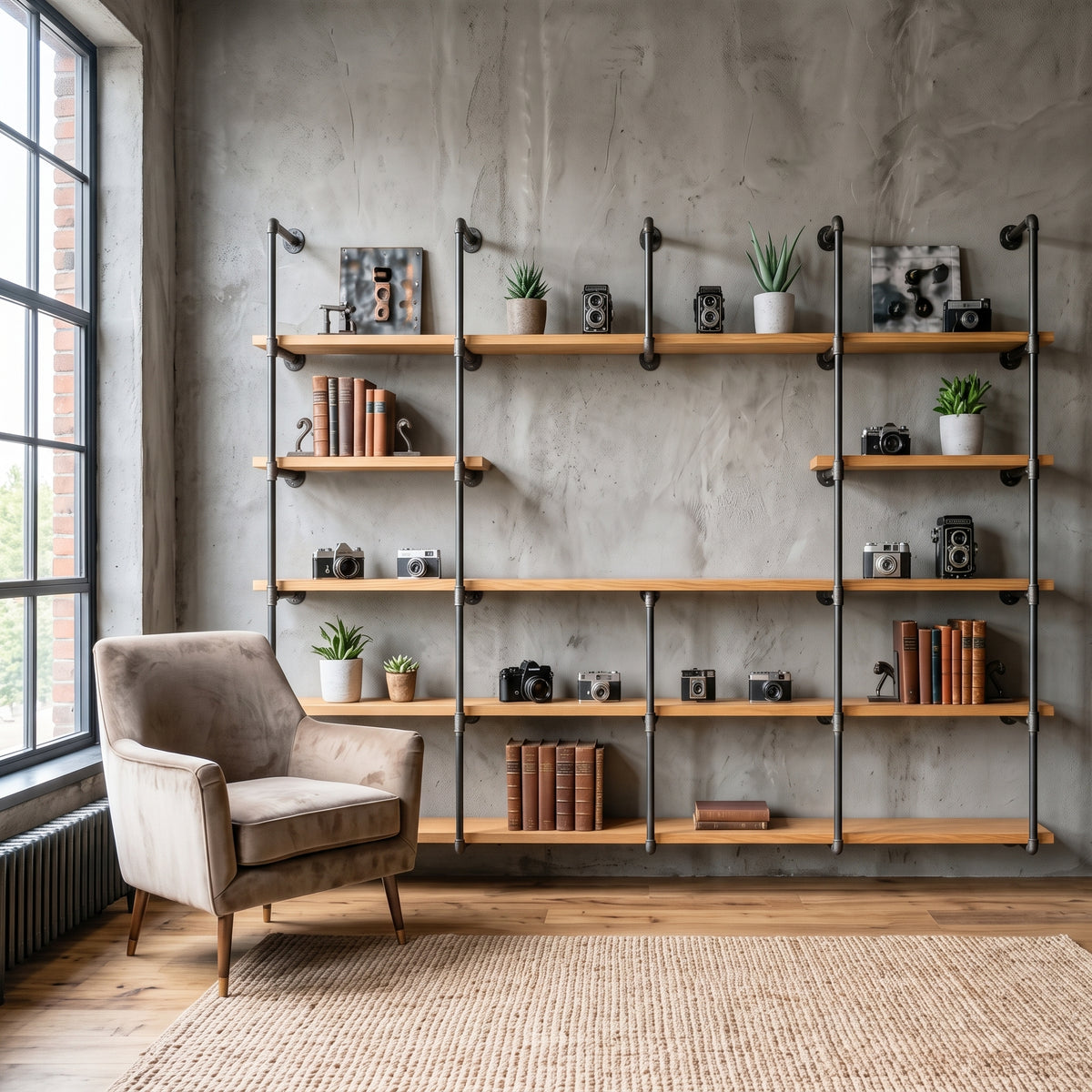 Lounge Shelving Display