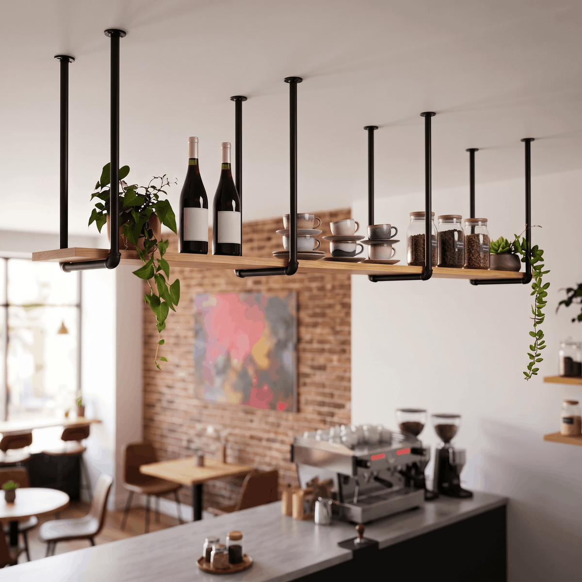Ceiling Hung Shelving
