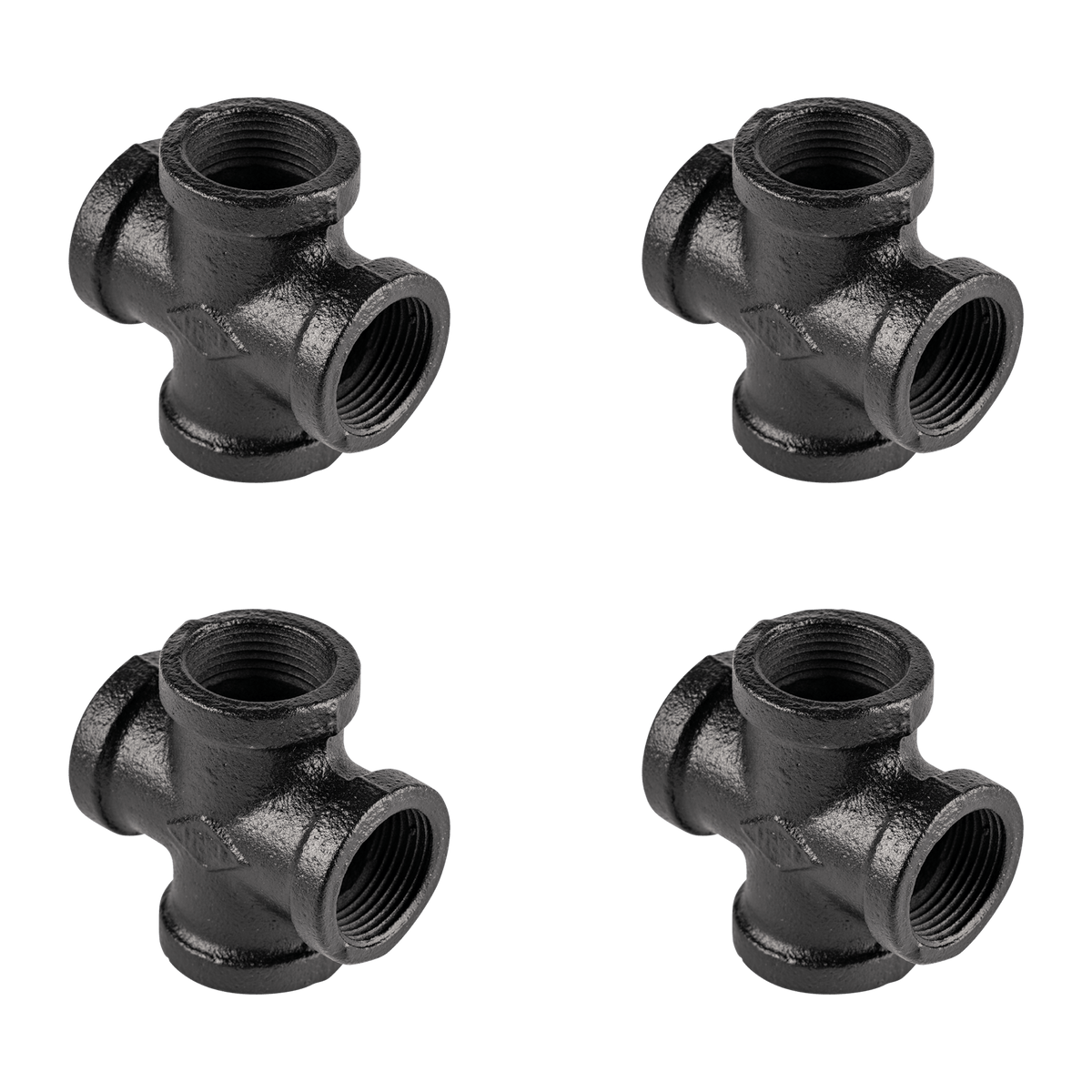 Cross Joiner Black - 4 Pack