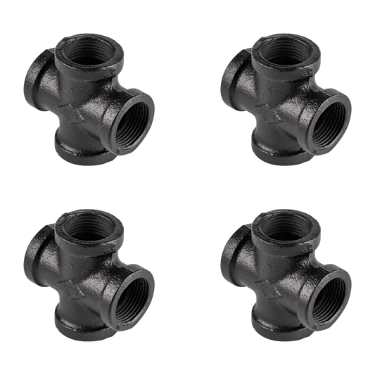 Cross Joiner Black - 4 Pack