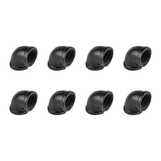 Elbow Joiners Black - 8 Pack