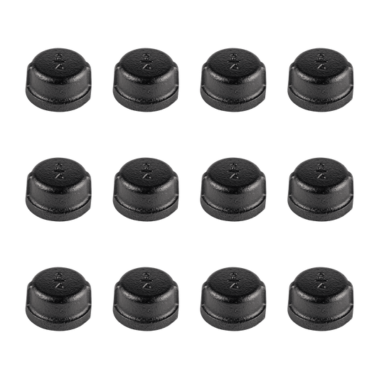 End Cap Black - 12 Pack