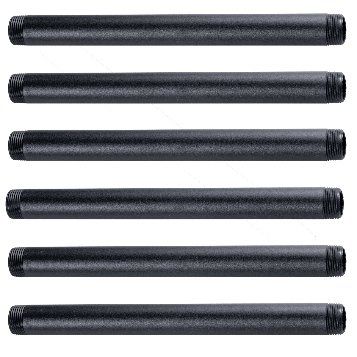 225mm Pipe Black - 6 Pack
